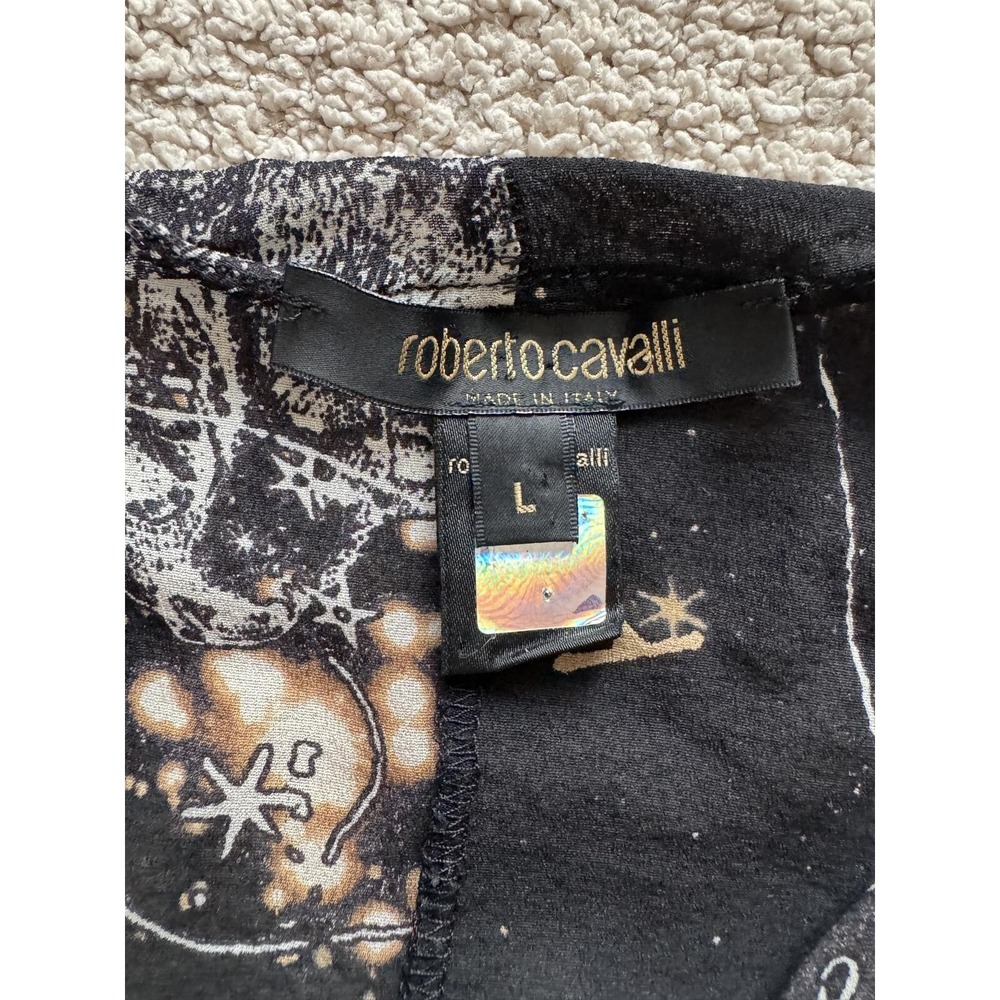 Roberto Cavalli FW 2003 Y2K Vintage Silk Sheer Corset Constellation Zodiac Top - Picture 3 of 7